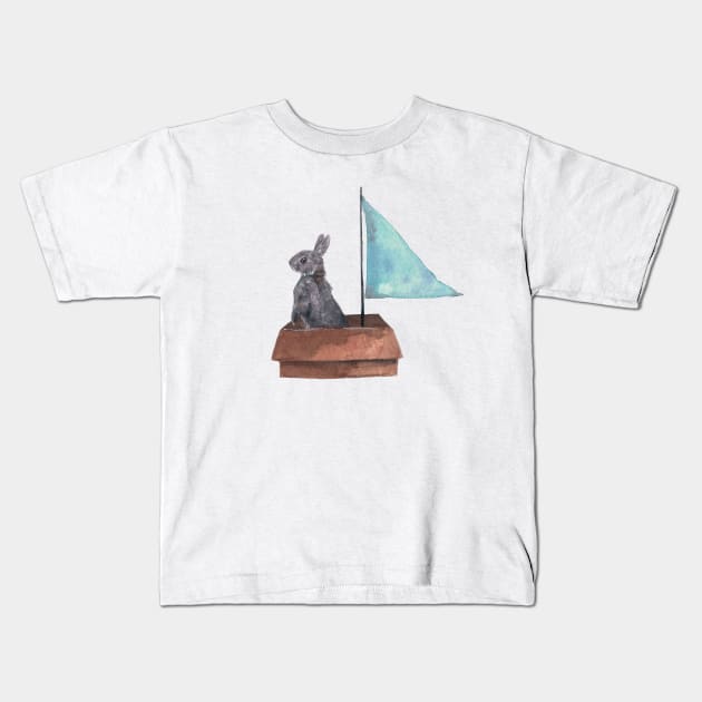 bun voyage Kids T-Shirt by erinkatearcher